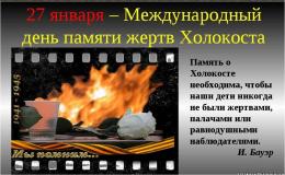 Международный день памяти жертв холокоста